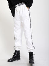 Women Retro High Waist Striped Casual Pants